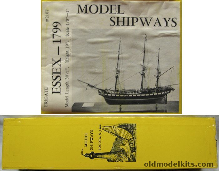 Model Shipways 1/96 US Frigate Essex - 30 inch long Wood and Metal Ship Kit, 2107 plastic model kit